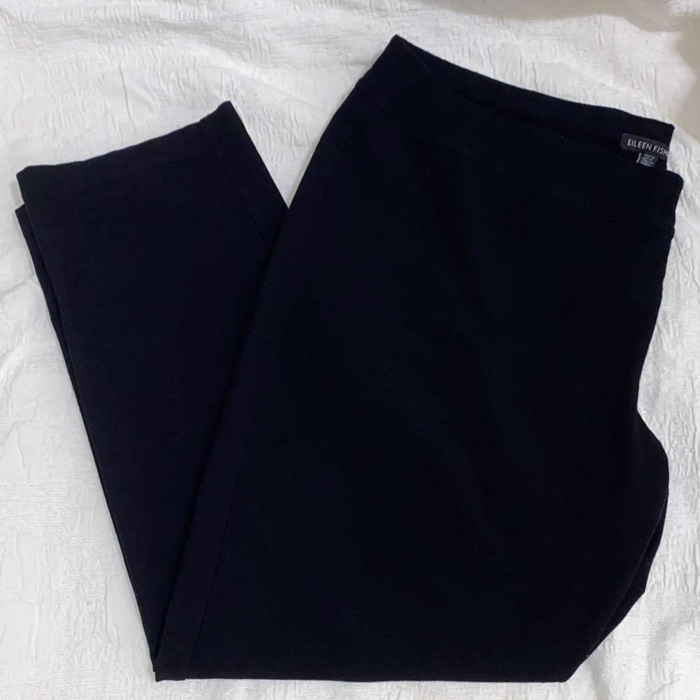 Eileen Fisher washable stretch crepe slim ankle pant
